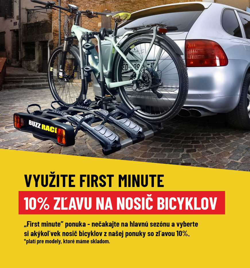 Zľava 10% na nosiče bicyklov